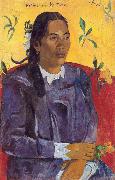 Paul Gauguin Woman with a Flower (nn03) china oil painting artist